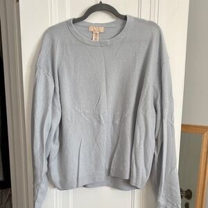 H&M Soft Gray Crew Neck Sweater